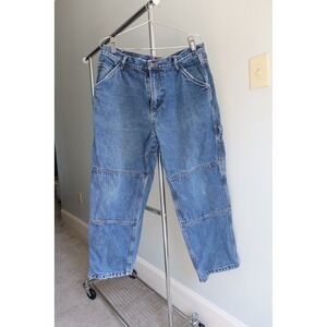 Northeast Outfitters Workwear Flannel Lined Jeans Mens 36x30 Blue Carpenter